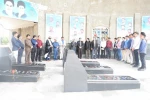 تجدید میثاق ریاست محترم و همکاران دانشکده های فنی سبزوار با شهدای گمنام