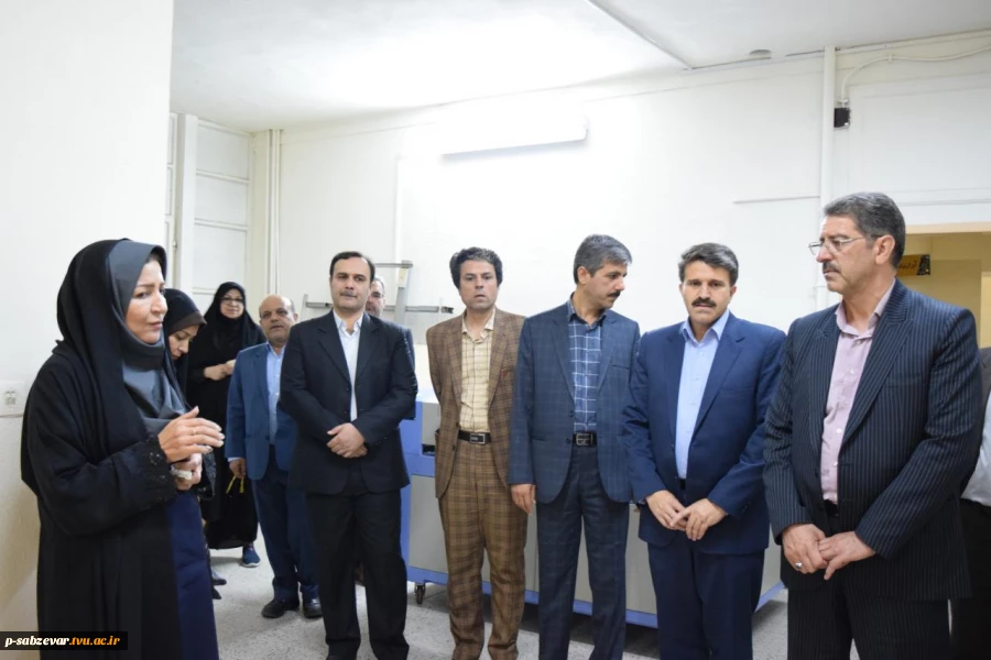 بازدید معاونت محترم اداری ،مالی و مدیریت منابع انسانی دانشگاه فنی و حرفه ای از آموزشکده های فنی سبزوار