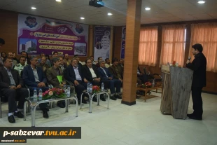افتتاح پروژهعمرانی خوابگاه دخترانه آموزشکده فنی و حرفه ای سبزوار