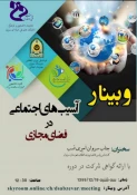 برگزاری  وبینار با عنوان  آسیب های اجتماعی در فضای مجازی 2
