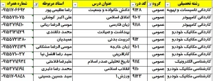 عمومی کلیه رشته ها