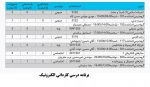 برنامه درسی کاردانی الکترونیک