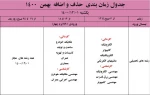 ملزومات و جدول بازه زمانی حذف و اضافه در نیمسال دوم (بهمن ماه ) 1400 5