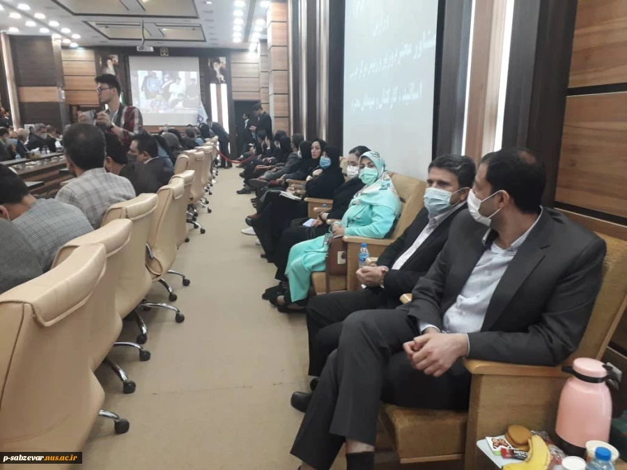 حضور جناب آقای دکتر خزاعی ریاست محترم دانشکده های فنی و حرفه ای سبزوار در جمع مدیران. اعضای هیات علمی . کارکنان و دانشجویان دانشگاه های سبزوار به مناسبت سفر وزیر محترم علوم تحقیقات و فناوری جناب آقای دکتر زلفی پور  به دیار سربداران 2