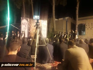 حضور ریاست محترم دانشکده های فنی و حرفه ای سبزوار به همراه معاونت محترم فرهنگی و دانشجویی و رییس محترم اداره حراست در مراسم بزرگداشت هفته دولت در محل فرمانداری شهرستان سبزوار در قاب تصویر  4
