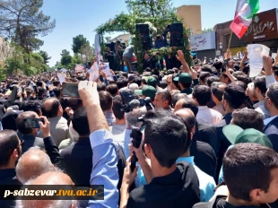 برگزاری مراسم تشییع و تدفین شهیدمدافع حریم حیا وعفت ، شهید غیرت باحضورخانواده های محترم شهدا و مردم شریف وشهیدپرور دیار سربداران وحضور ریاست ، کارکنان ،اساتید و دانشجویان دانشکده های فنی و حرفه ای سبزوار
 6