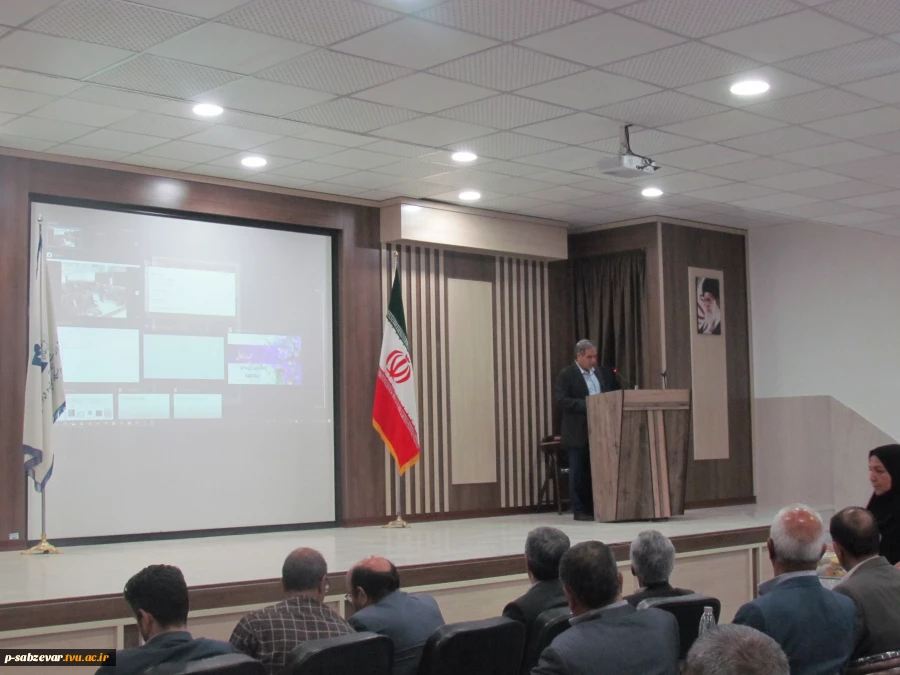 حضور معاونت محترم فرهنگی و دانشجویی دانشگاه فنی و حرفه ای جناب آقای دکتر جلیلی در دانشکده های فنی و حرفه ای سبزوار
 12