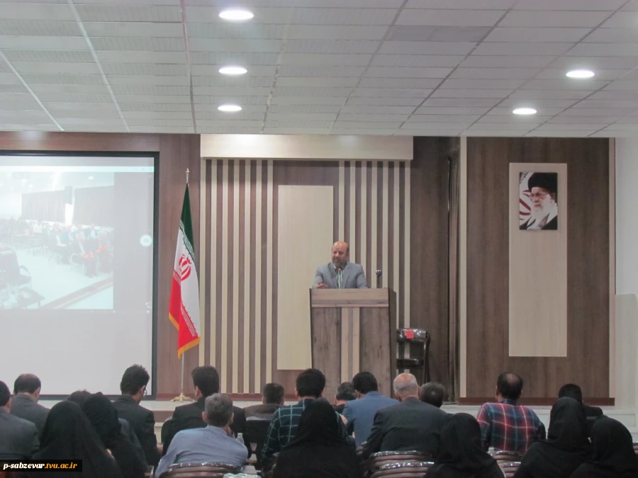 حضور معاونت محترم فرهنگی و دانشجویی دانشگاه فنی و حرفه ای جناب آقای دکتر جلیلی در دانشکده های فنی و حرفه ای سبزوار 3