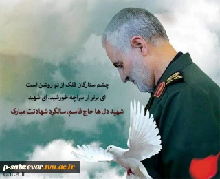 سالروز شهادت حاج قاسم سلیمانی بر تمام آرادگان جهان تسلیت باد