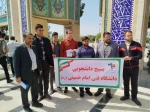 برگزاری مراسم قدردانی از اقدام مقتدرانه و شجاعانه سپاه و غبارروبی گلزار شهدای شهرستان سبزوار  2