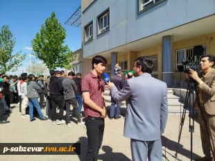 برگزاری تجمع کارکنان ، اساتید و دانشجویان آموزشکده فنی پسران سبزوار در حمایت از دانشجویان و اساتید آزادی خواه آمریکا 5